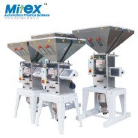 High accuracy gravimetric doser blender mixer for plastics